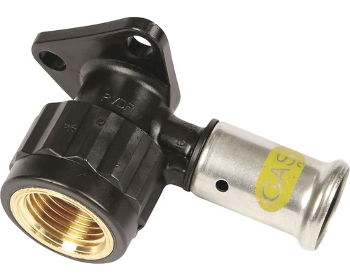 HENCO PVDF Gas Muurplaat Sanitair 16 Mm Pers X 1/2" Binnendraad Kort 3 HENCO PVDF Gas Muurplaat Sanitair 16 Mm Pers X 1/2" Binnendraad Kort