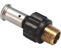HENCO PVDF Puntstuk 16 Mm Pers X 1/2" Buitendraad