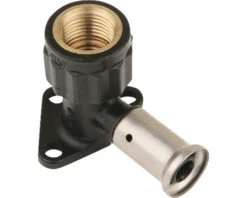 HENCO PVDF Sanitair Muurplaat 20 Mm Pers X 1/2" Binnendraad