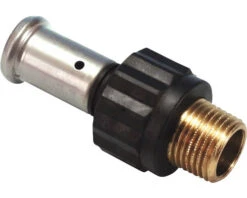 HENCO PVDF Puntstuk 20 Mm Pers X 1/2" Buitendraad