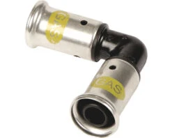 HENCO PVDF Gas Kniestuk 90° 16 Mm Pers