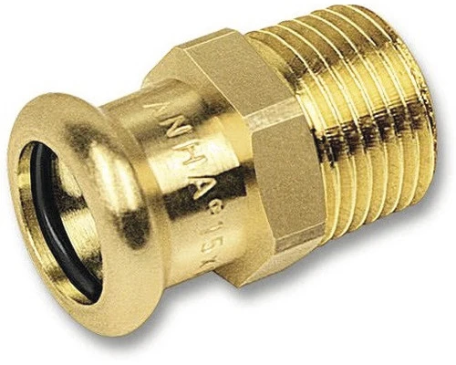 SANHA PURAPRESS Puntstuk 15mm Pers X 1/2" Buitendraad 3 SANHA PURAPRESS Puntstuk 15mm Pers X 1/2" Buitendraad