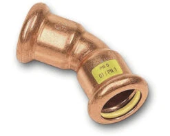 SANHA PRESS Gas Koper Bocht 45° 15mm Pers
