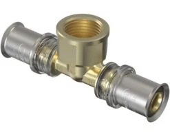 WAVIN TIGRIS T-stuk 20mm X 1/2" X 20mm Messing