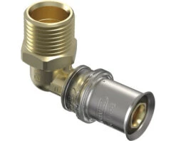 WAVIN TIGRIS Kniekoppeling 90° 20mm X 1/2" Buitendraad 2 Stuks