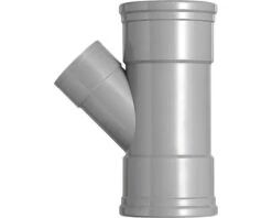 MARTENS T-stuk, PVC, 2 X Manchetmof, 45°, 50 X 125 Mm