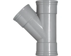 MARTENS T-stuk, PVC, 3 X Manchetmof, 45°, 110 X 125 Mm