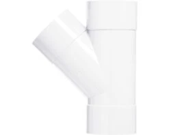 MARTENS T-stuk Wit, PVC, 3 X Lijmmof, 45°, 32 X 32 Mm