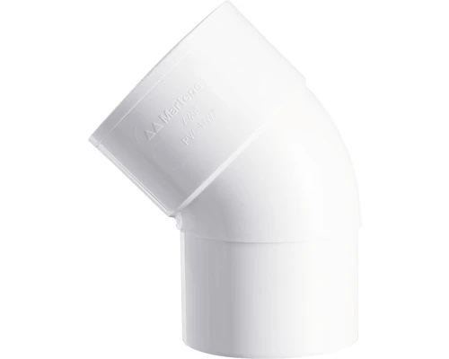 MARTENS Bocht Wit, PVC, Lijmmof, 45°, 40 Mm 3 MARTENS Bocht Wit, PVC, Lijmmof, 45°, 40 Mm