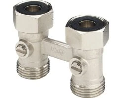 VIEGA PEXFIT H-radiatoronderblok Recht 3/4" X 50 Mm Hart Op Hart