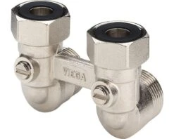 VIEGA PEXFIT H-radiatoronderblok Haaks 3/4" X 50 Mm Hart Op Hart
