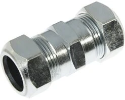 Knelkoppeling Recht Overschuif 15 Mm Verzinkt