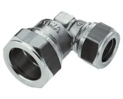 Knel Knie 12x10 Mm Messing Verchroomd