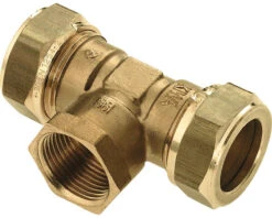 Knel/draad T-stuk 15 X 1/4 BI X 15 Mm