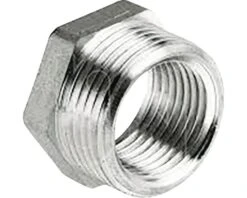 Draadfitting Verloopring 1/2" Buitendraad X 3/8" Binnendraad Verchroomd