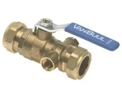 Knel Kogelstopkraan 22 Mm Met Tapgat