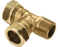 Knel/draad T-stuk 15 X 15 X 1/2 BU