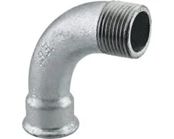 Draadfitting Bocht 3/4" Buitendraad X 3/4" Binnendraad Verzinkt