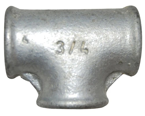 Draadfitting T Stuk 3 X 3/4" Binnendraad Verzinkt 3 Draadfitting T Stuk 3 X 3/4" Binnendraad Verzinkt