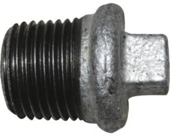 Draadfitting Plug Met Vierkant 1/2" Binnendraad Verzinkt 2 Stuks