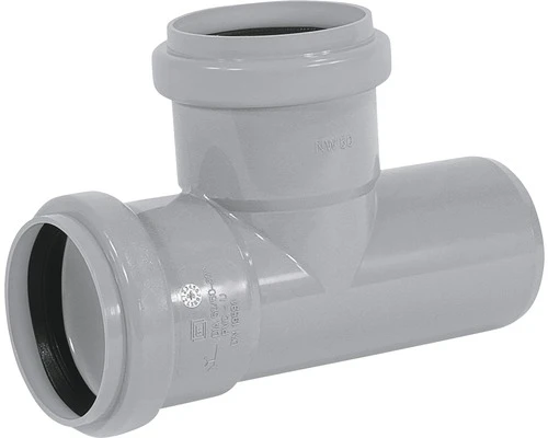 MARTENS T-stuk PVC 2 X Manchetmof 90° 50 Mm 3 MARTENS T-stuk PVC 2 X Manchetmof 90° 50 Mm